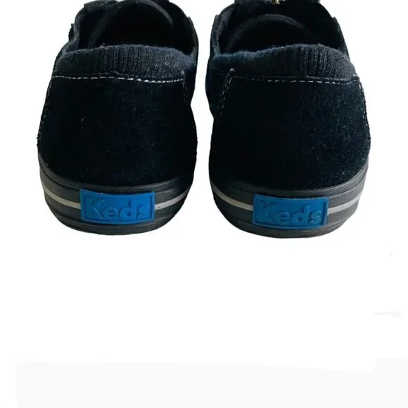 Keds Pacey Zip Black Suede Sneaker Sz 9.5​​​​​​​​​ - Picture 3 of 9